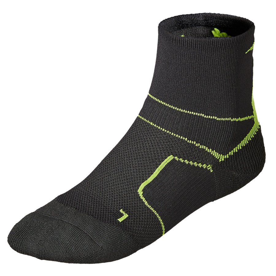 Mizuno DryLite Endura Calcetines Trail Running Hombre - Black